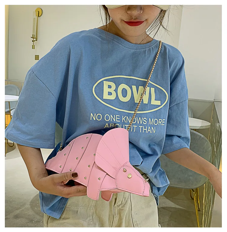 Triceratops Mini Crossbody Bag for Women Purses and Handbags Fashion Shoulder Chain Bag Clutch Chic Girl's Designer Bags 2023