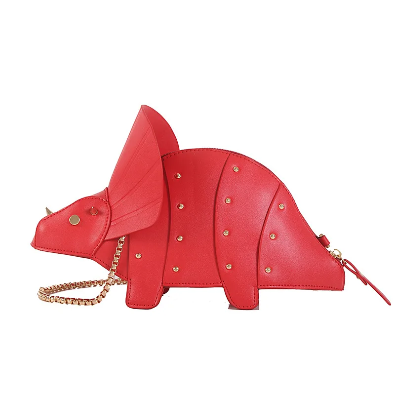 Triceratops Mini Crossbody Bag for Women Purses and Handbags Fashion Shoulder Chain Bag Clutch Chic Girl's Designer Bags 2023