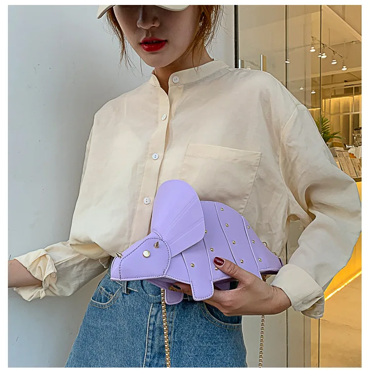 Triceratops Mini Crossbody Bag for Women Purses and Handbags Fashion Shoulder Chain Bag Clutch Chic Girl's Designer Bags 2023