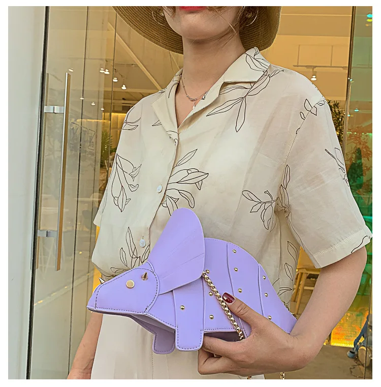 Triceratops Mini Crossbody Bag for Women Purses and Handbags Fashion Shoulder Chain Bag Clutch Chic Girl's Designer Bags 2023