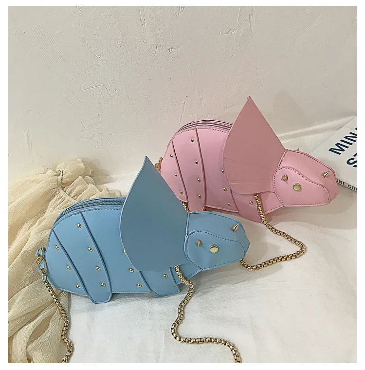 Triceratops Mini Crossbody Bag for Women Purses and Handbags Fashion Shoulder Chain Bag Clutch Chic Girl's Designer Bags 2023