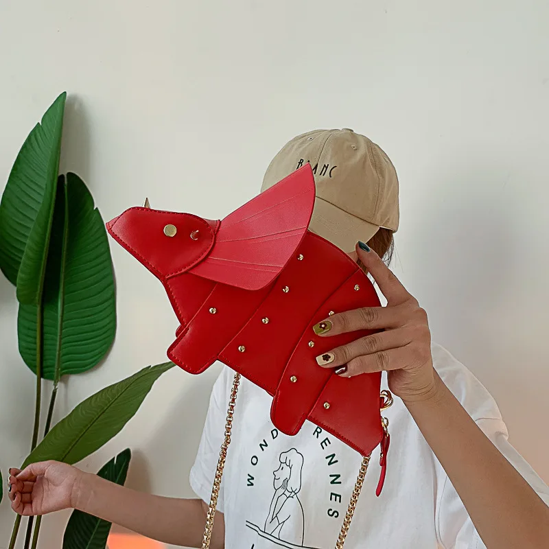 Triceratops Mini Crossbody Bag for Women Purses and Handbags Fashion Shoulder Chain Bag Clutch Chic Girl's Designer Bags 2023