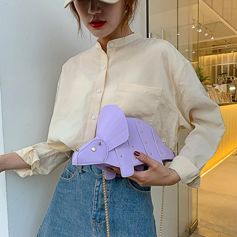 Triceratops Mini Crossbody Bag for Women Purses and Handbags Fashion Shoulder Chain Bag Clutch Chic Girl's Designer Bags 2023