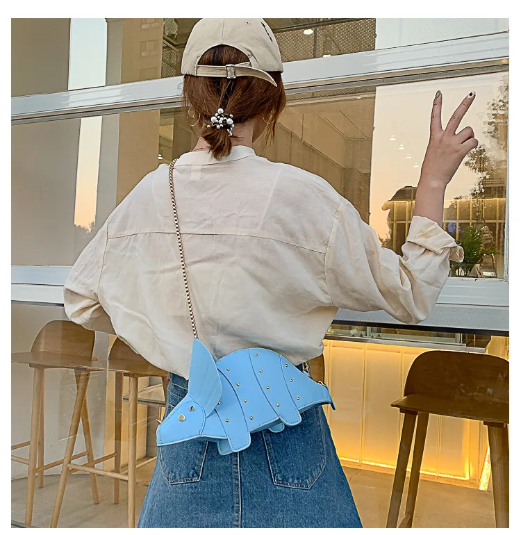 Triceratops Mini Crossbody Bag for Women Purses and Handbags Fashion Shoulder Chain Bag Clutch Chic Girl's Designer Bags 2023