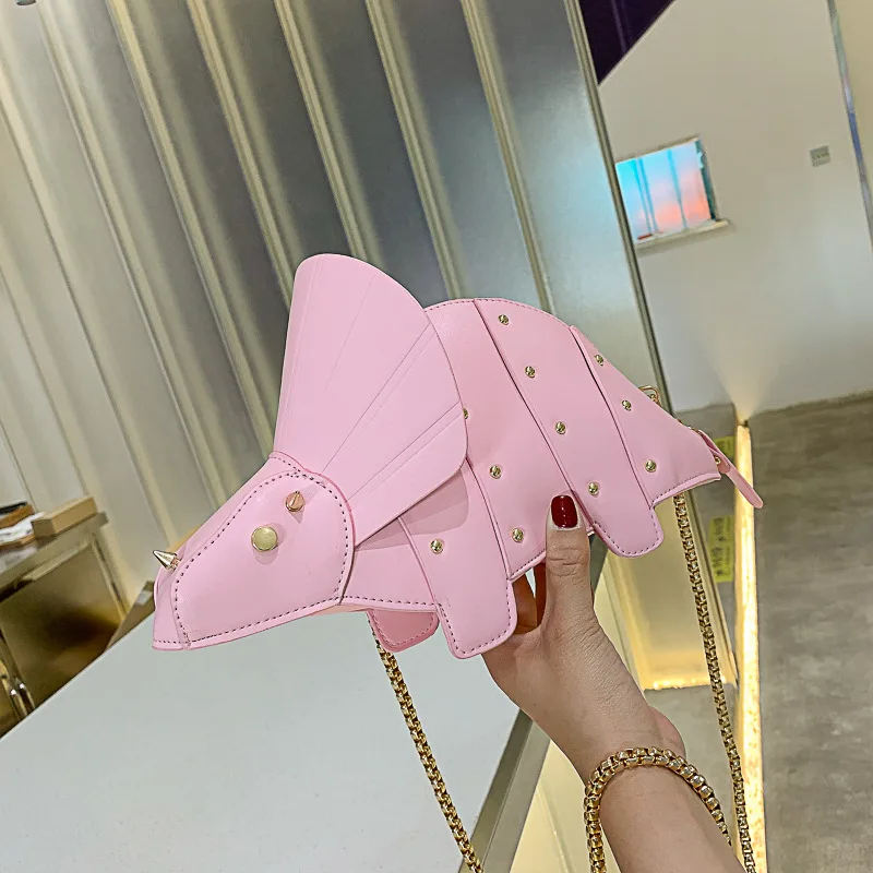 Triceratops Mini Crossbody Bag for Women Purses and Handbags Fashion Shoulder Chain Bag Clutch Chic Girl's Designer Bags 2023