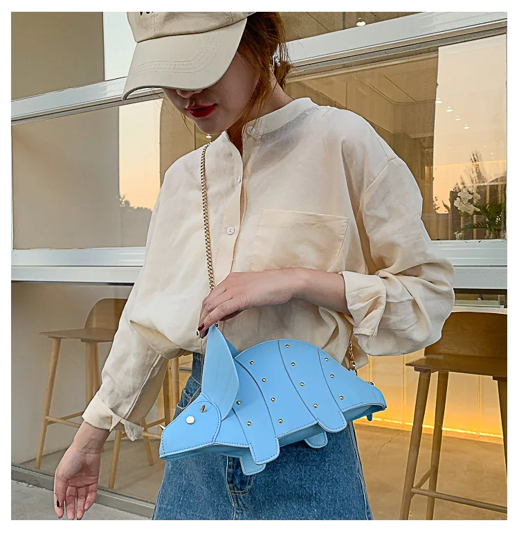 Triceratops Mini Crossbody Bag for Women Purses and Handbags Fashion Shoulder Chain Bag Clutch Chic Girl's Designer Bags 2023