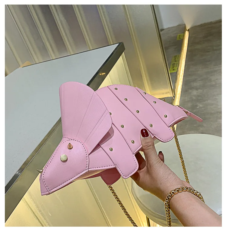 Triceratops Mini Crossbody Bag for Women Purses and Handbags Fashion Shoulder Chain Bag Clutch Chic Girl's Designer Bags 2023