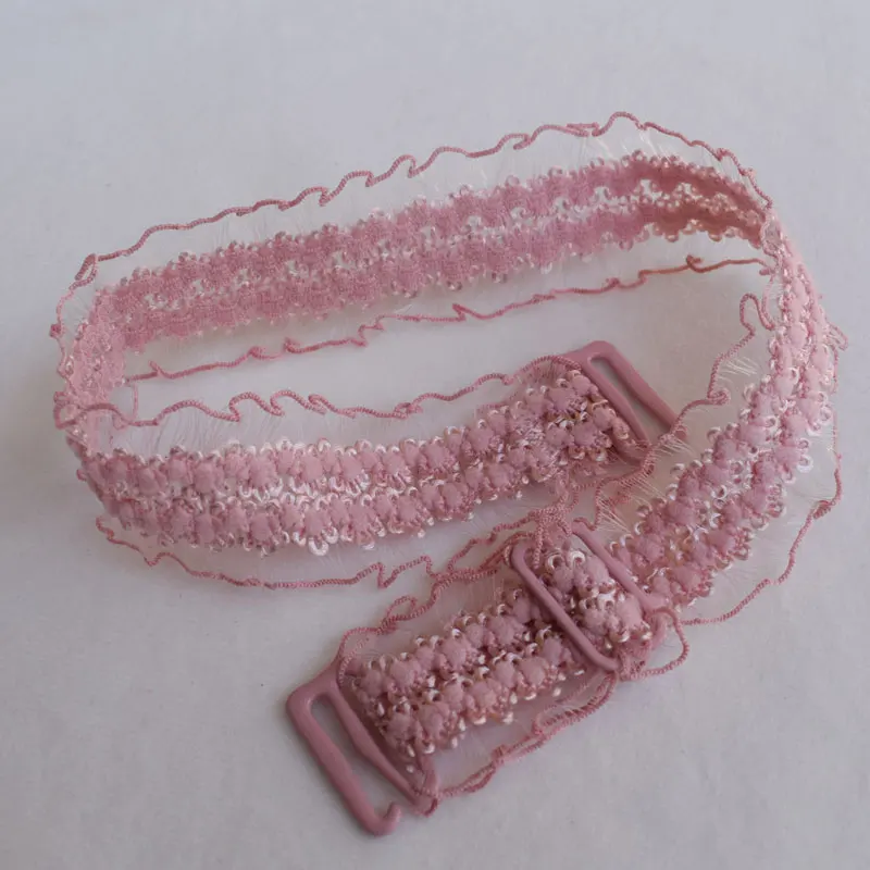 Adjustable Lace Underwear Shoulder Straps Women Elastic Stretch Bra Non-slip Mesh Hollowed Flower Shoulder Straps Accessories