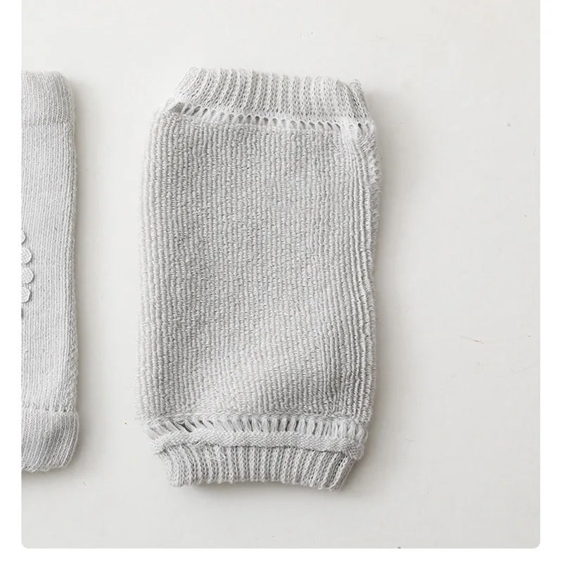 Baby Knee Pads Socks Set for Girls Boys Summer Solid Color Anti Slip Socks Kid Crawling Safety Floor Sock Leg Knee Protector