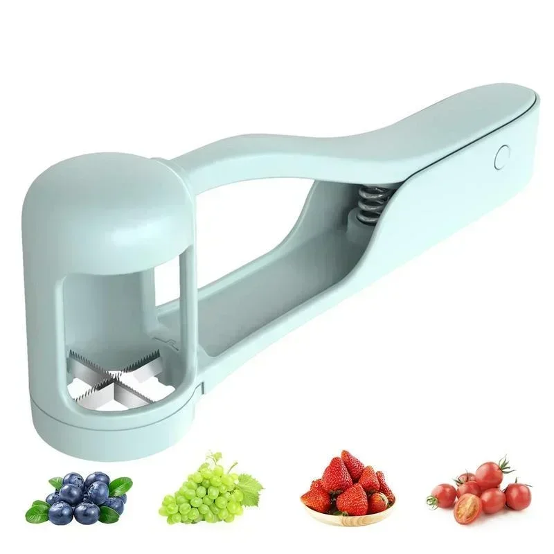 Tomato Slicer Cutter Grape Tools Cherry Fruit SaladSplitter Artifact for Toddlers Small KitchenAccessories CutGadget for Baby