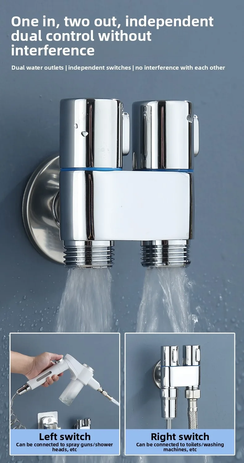 Multifunctional High Pressure Foam Spray Gun Dual Nozzle Water Sprayer for Car Wash Garden Irrigation Toilet Clean Pet Bath