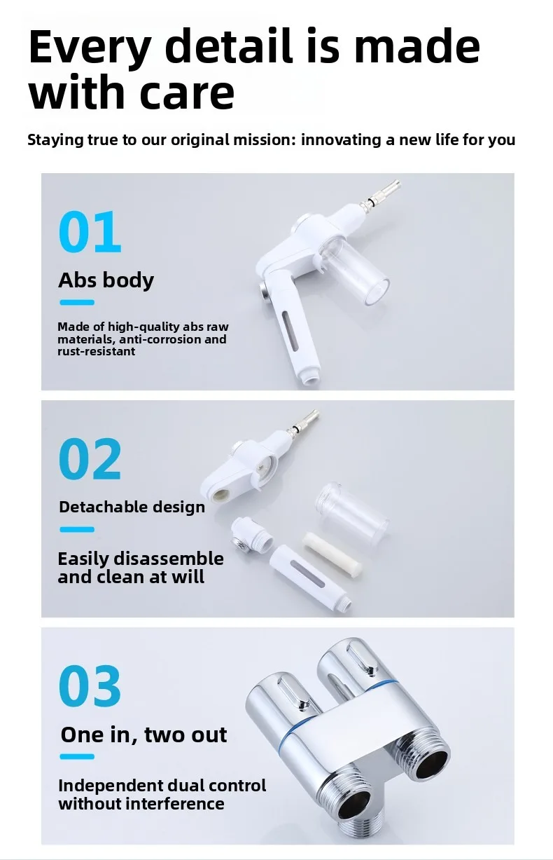 Multifunctional High Pressure Foam Spray Gun Dual Nozzle Water Sprayer for Car Wash Garden Irrigation Toilet Clean Pet Bath