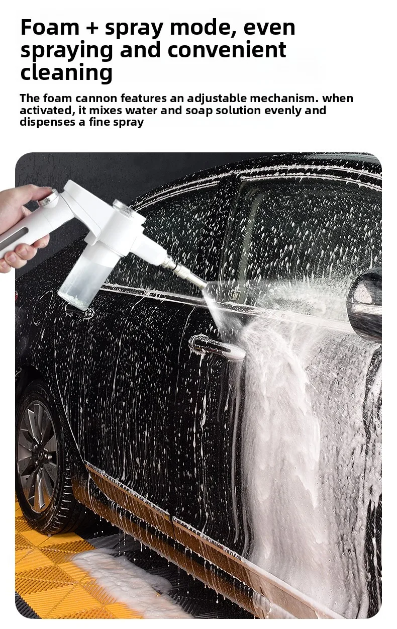 Multifunctional High Pressure Foam Spray Gun Dual Nozzle Water Sprayer for Car Wash Garden Irrigation Toilet Clean Pet Bath