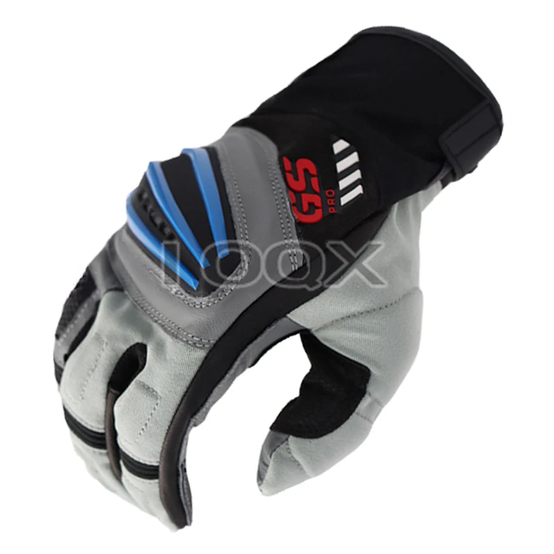 4 Color Motorcycle Rallye 3 GS Leather Gloves For BMW Motorrad Guantes Motorbike Scooter Black Blue Luvas Unisex Mens