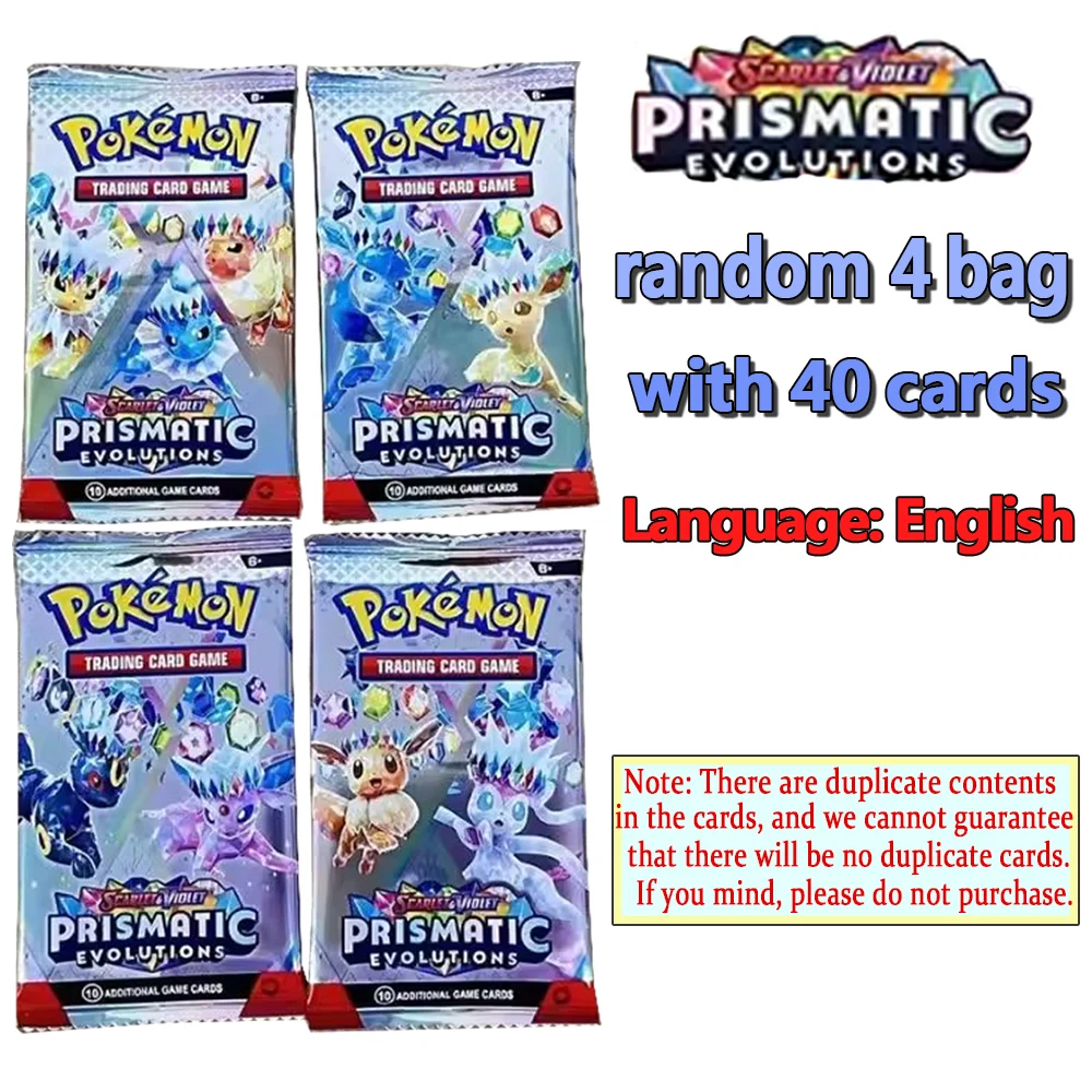 360Pcs Pokemon Destined Rivals Prismatic Black Bolt SCARLET VIOLE 151 Ultra Prism English Booster Battle Transaction Gifts