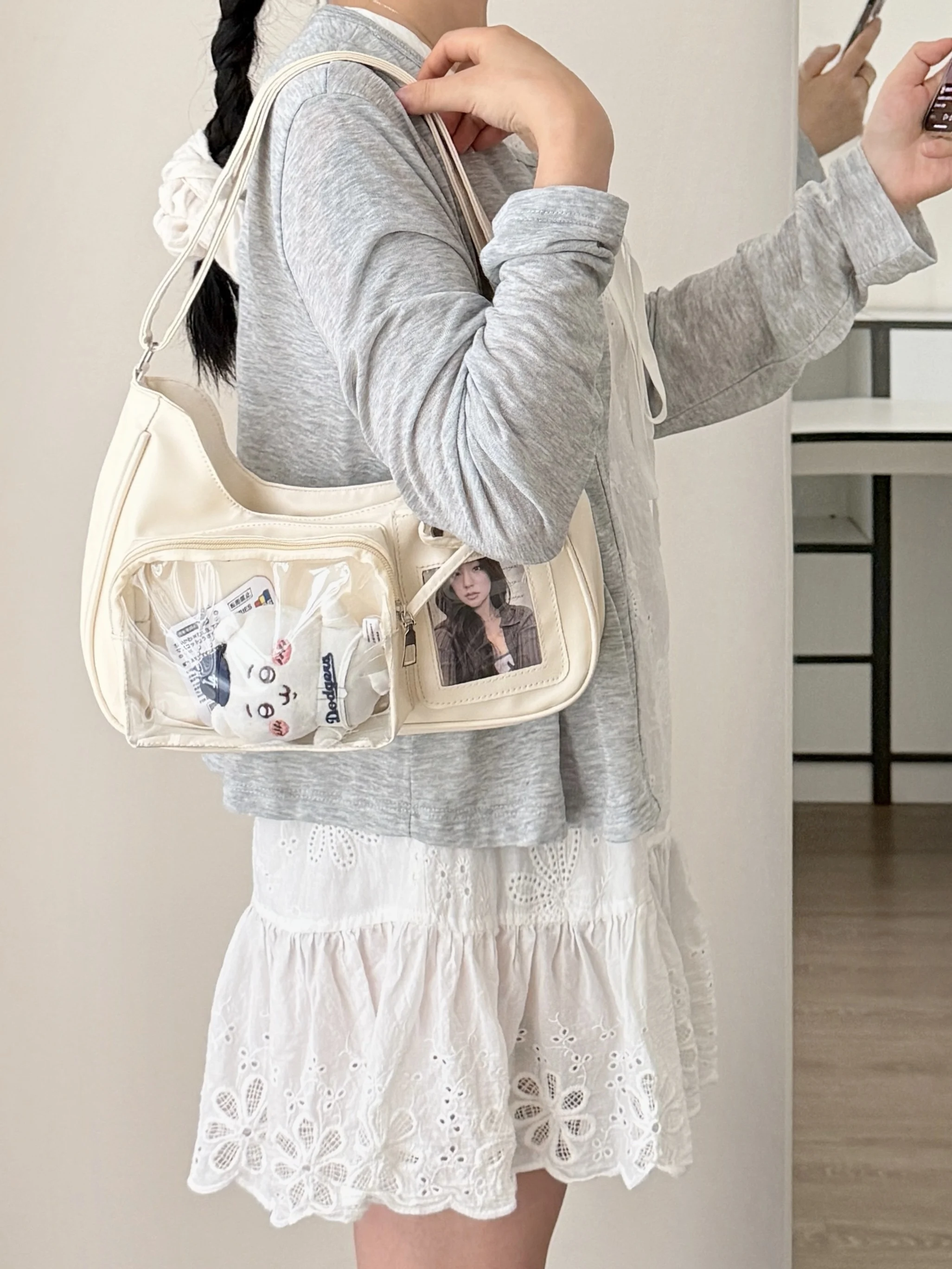 Versatile Commuter Leisure Daily Versatile Lightweight One Shoulder Underarm Crossbody Bag Niche Fashion Trend High Value Transp