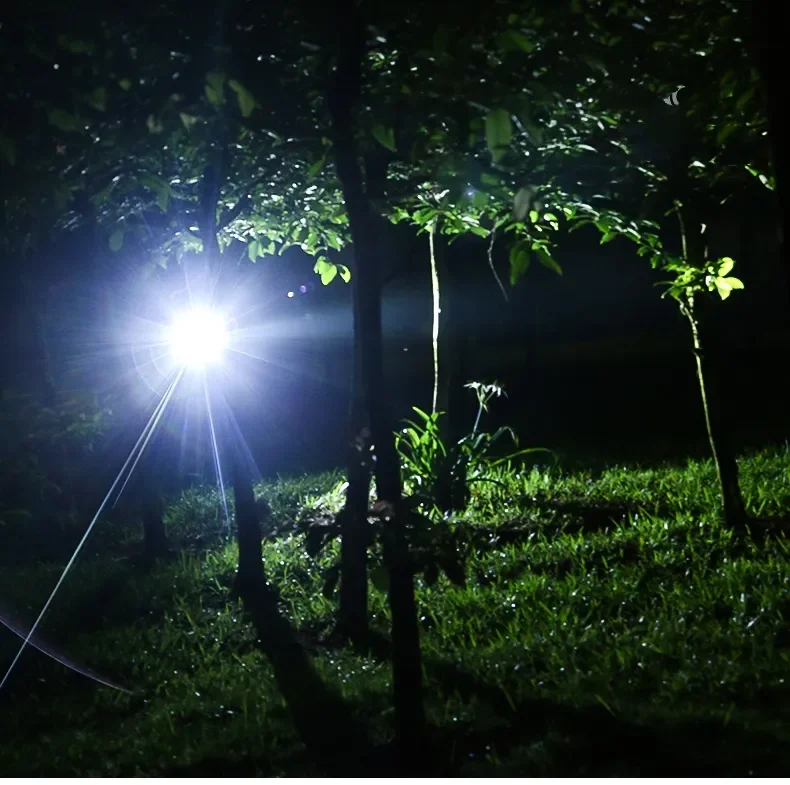 Rechargeable Powerful LED Headlamp with Zoomable Headlight - Outdoor Waterproof High Lumen Work Head Light use 18650 battery