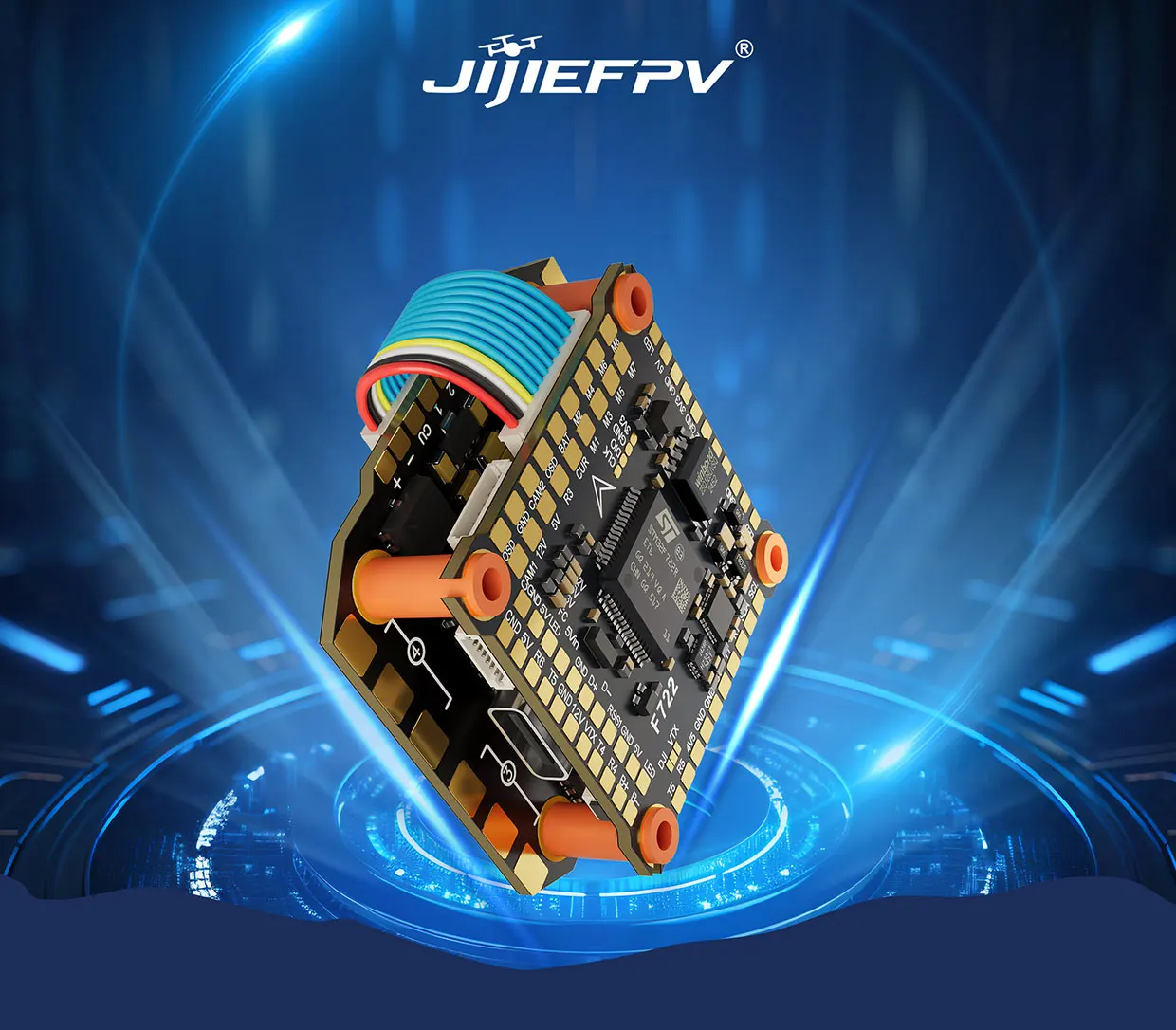 JIJIEFPV F722 70A Stack ICM42688P F722 Flight Controller BLHELI_S 70A 4in1 ESC 30.5X30.5mm 3-8S for FPV Freestyle Drones Parts