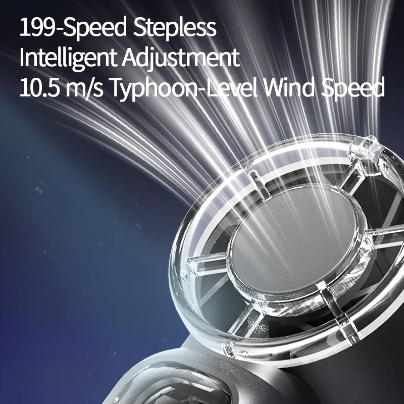 Best Selling Summer Super Mini Rechargeable Handheld High Speed Fan Powerful Wind Ultra-Quiet Fan Digital Display