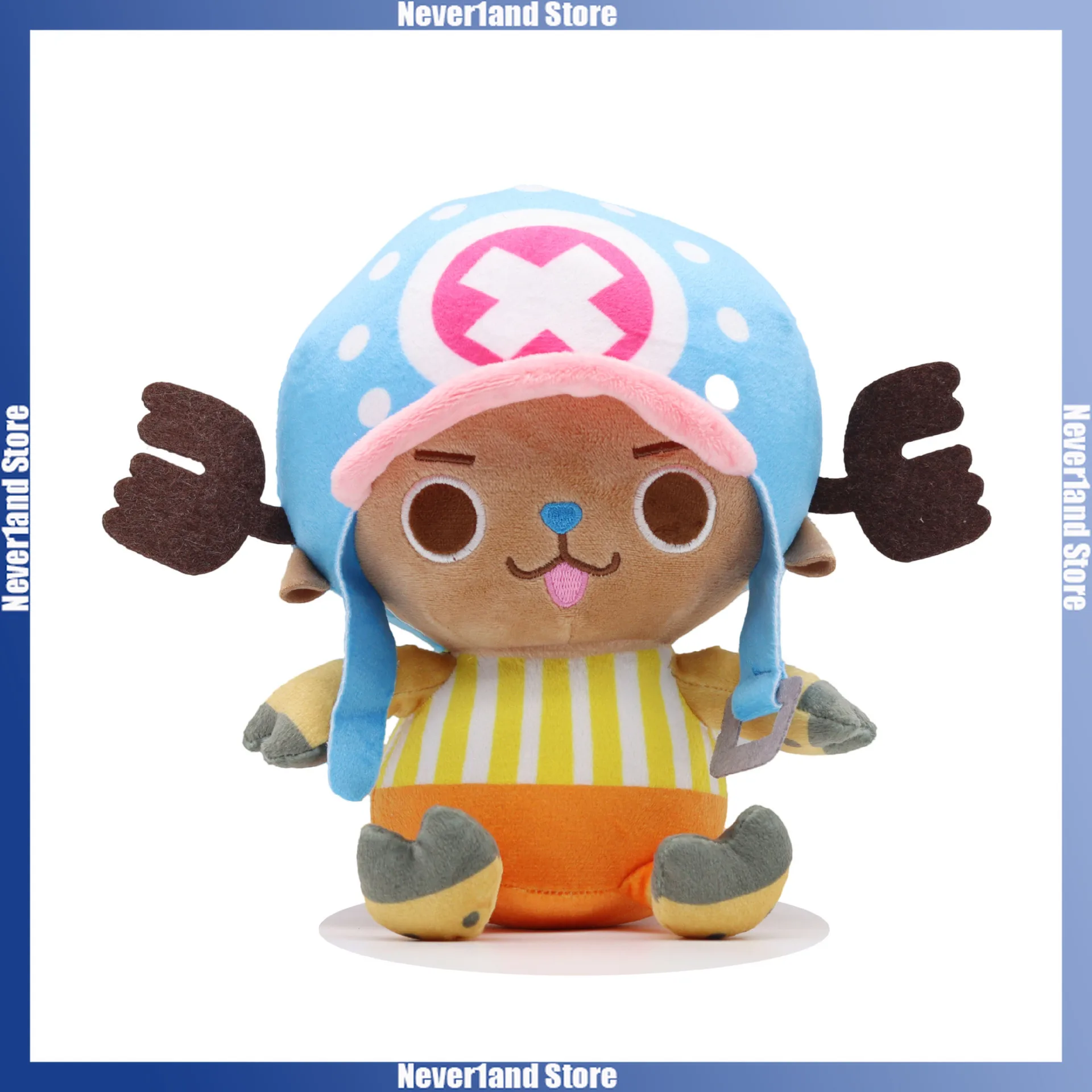 20cm ONE PIECE Plush Doll Luffy Chopper Stuffed Toy Cartoon-shaped Throw Pillow Badroom Desk Decoration Girl Boy Gifts
