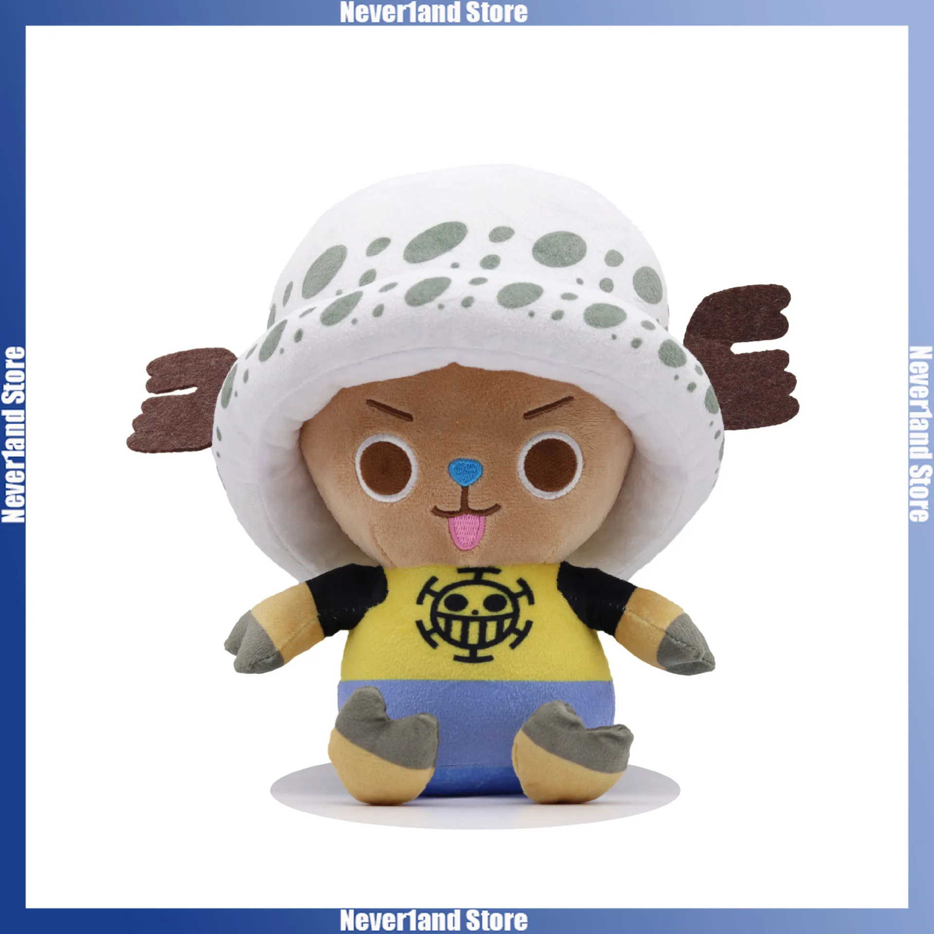 20cm ONE PIECE Plush Doll Luffy Chopper Stuffed Toy Cartoon-shaped Throw Pillow Badroom Desk Decoration Girl Boy Gifts