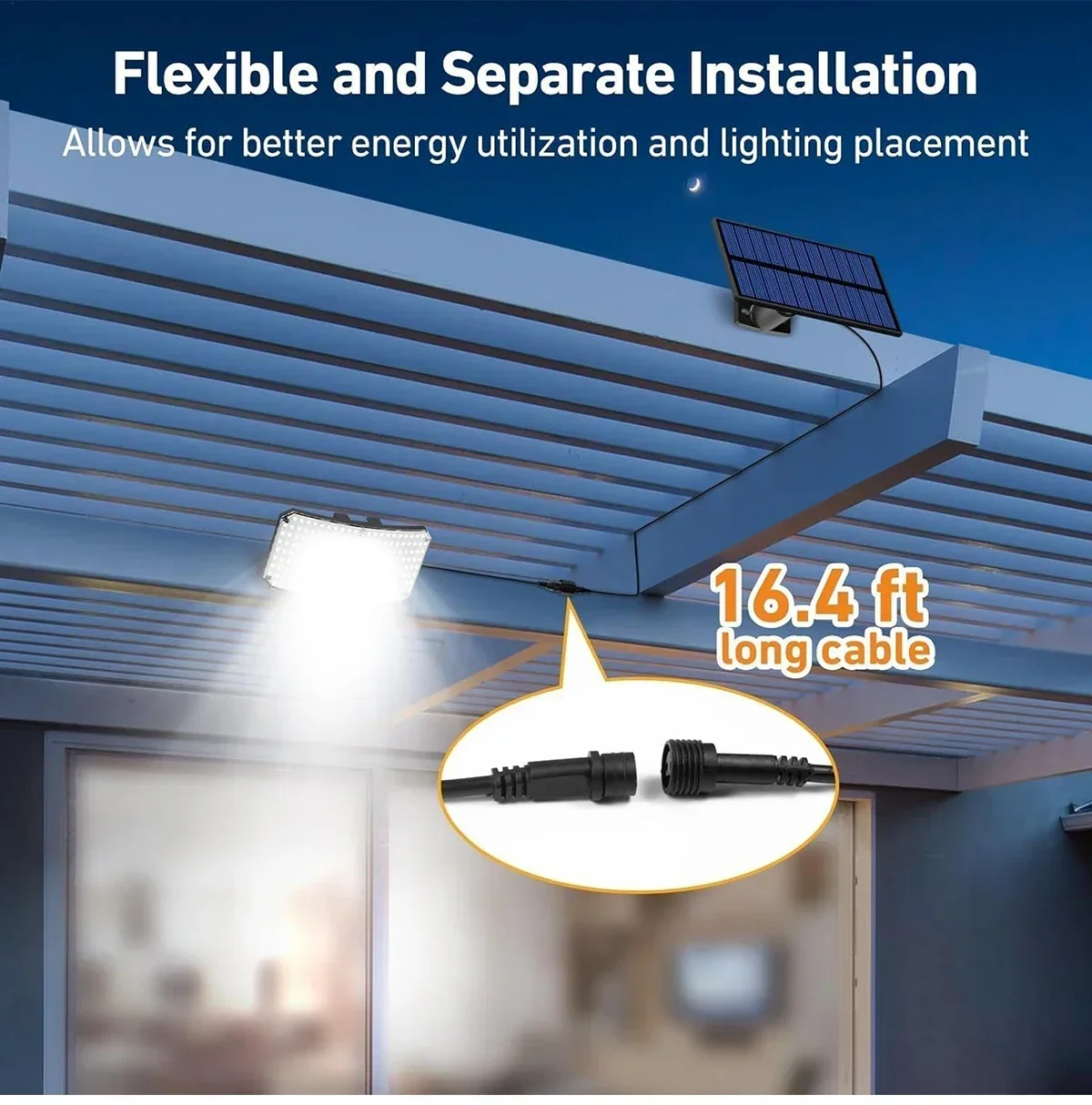 Outdoor LED Solar Light Super Bright Motion Sensor Strong Power LED Garden Wall Lamp IP65 Waterproof 3 Working Mode Porch Lights