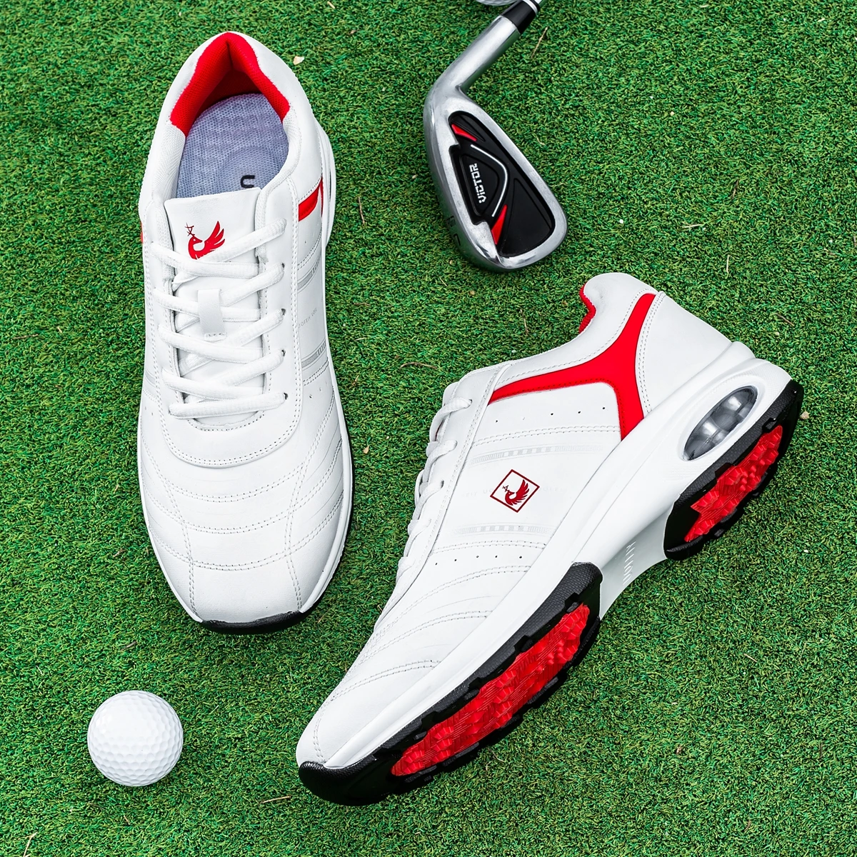 OIMKOI Men Golf Shoes Casual Breathable Waterproof Non-slip Golf Outdoor Training Shoes