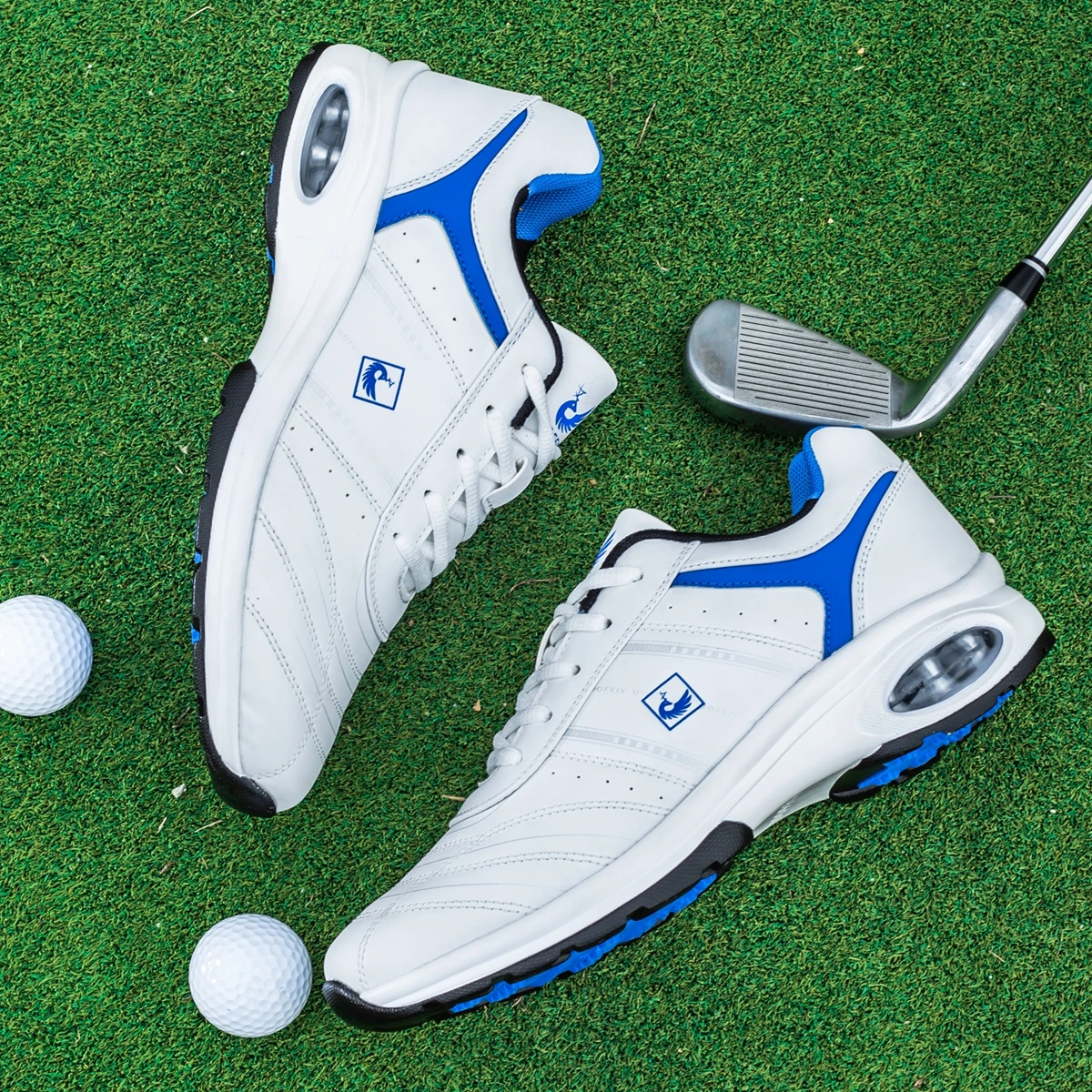 OIMKOI Men Golf Shoes Casual Breathable Waterproof Non-slip Golf Outdoor Training Shoes