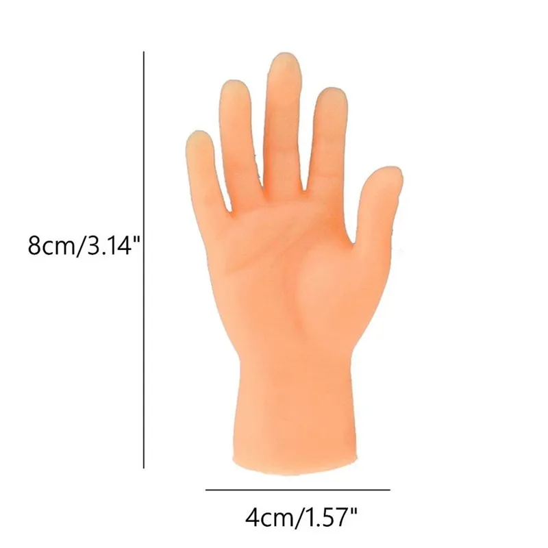 Children Noveltyfunny Mini Hand Creative Finger Fingertip Toys Teasing Cat Massage Pet Soft Silicone Small Hand Pet Supplies