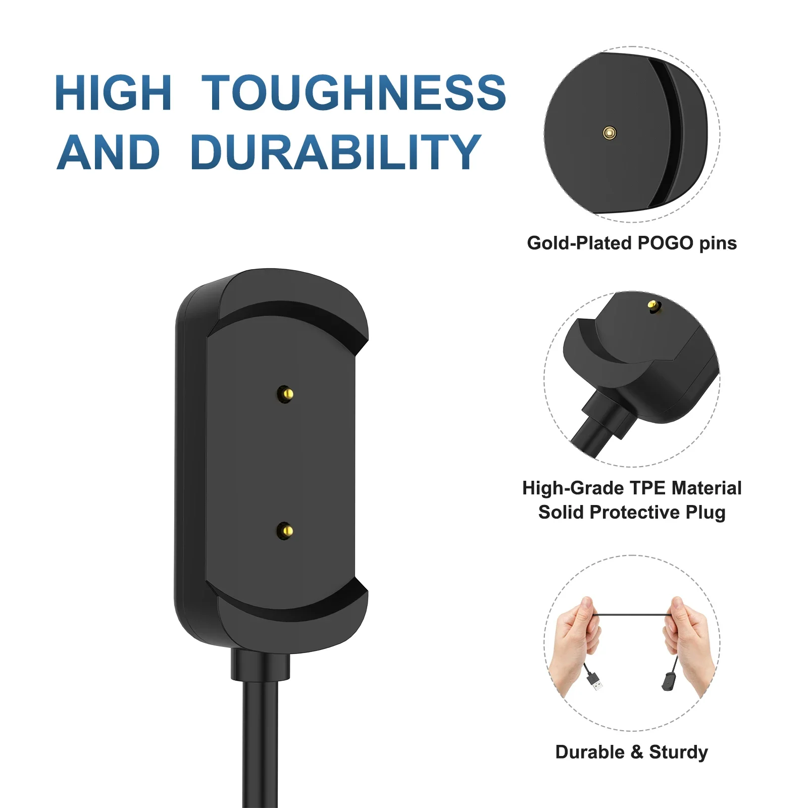 USB Type C Charger For Huami Amazfit T-Rex 1/Amazfit GTS/Amazfit GTR 42MM 47MM USB C 100cm Charging Cable Fast Charger Cradle