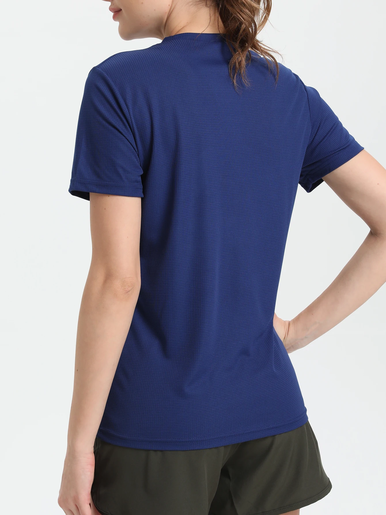 Women's Solid Color Ultralight Quick Dry Sport T-Shirt,Breathable Lightweight ,Running Gym Compression Shirt