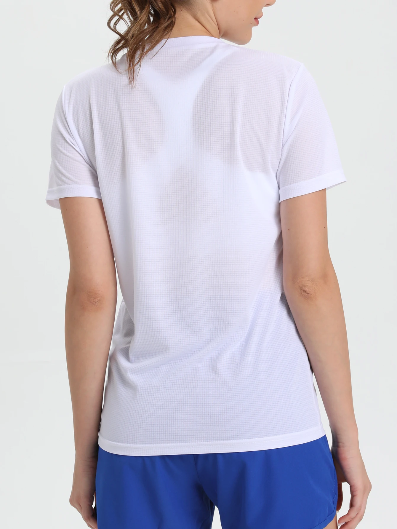 Women's Solid Color Ultralight Quick Dry Sport T-Shirt,Breathable Lightweight ,Running Gym Compression Shirt