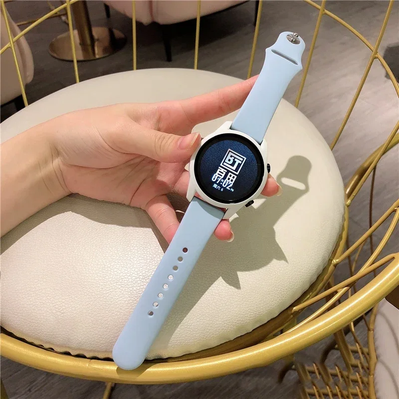 18mm 20mm 22mm strap For Samsung Galaxy watch 6/5/pro/4 Classic Silicone bracelet Huawei watch GT 4-2-2e-3-3 pro 46mm watchbands