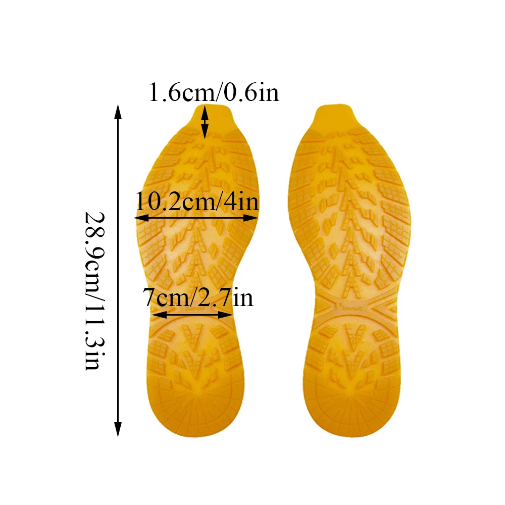 1Pair Non-Slip Sneakers Outsole Cuttable Rubber Sole Stickers Replaceable Repair Outsole Wearable Shoes Pads Repair Materials