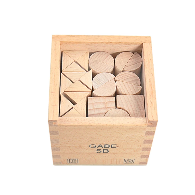 Baby Toys Froebel Teaching Aids 15 Sets Wood Box Teaching Tools Early Learning Educational Preschool Training Toys for Children
