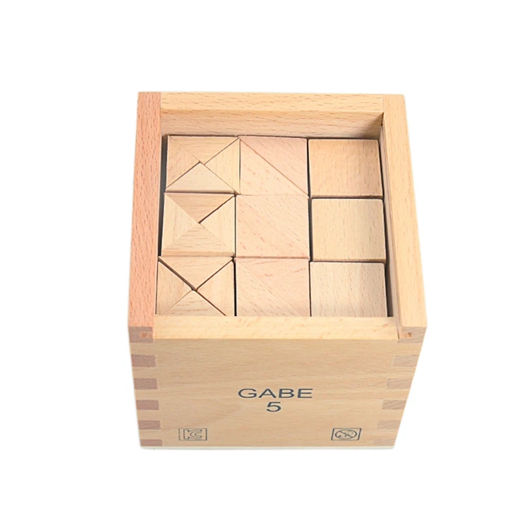 Baby Toys Froebel Teaching Aids 15 Sets Wood Box Teaching Tools Early Learning Educational Preschool Training Toys for Children