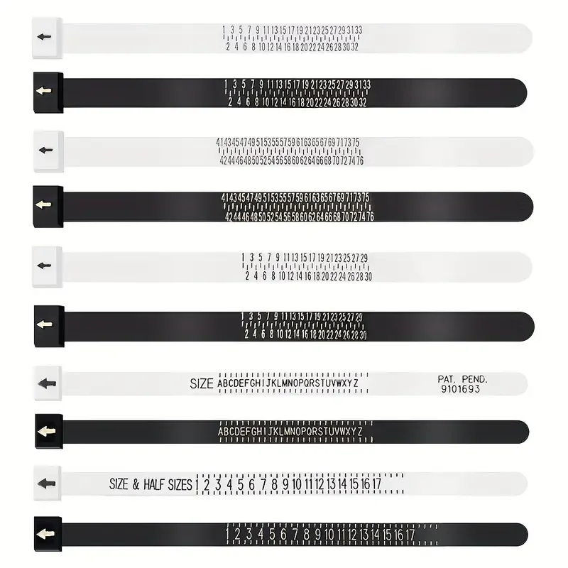 1pc Ring Sizer Measure Plastic UK US EU JP HK Size Loop Ring Size Measuring Tools Finger Gauge Ring Sizer Jewelry Sizing Tool