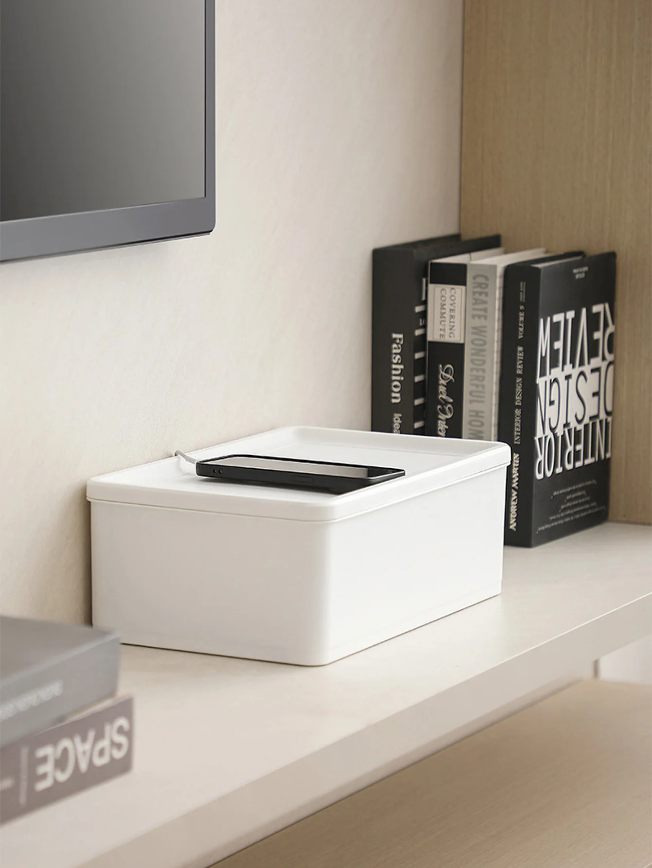 1PC Cable Storage Box Desktop Power Plug Board Storage Box Wireless WiFi Router Bracelet Desktop Data Line Plug Holder Shelf