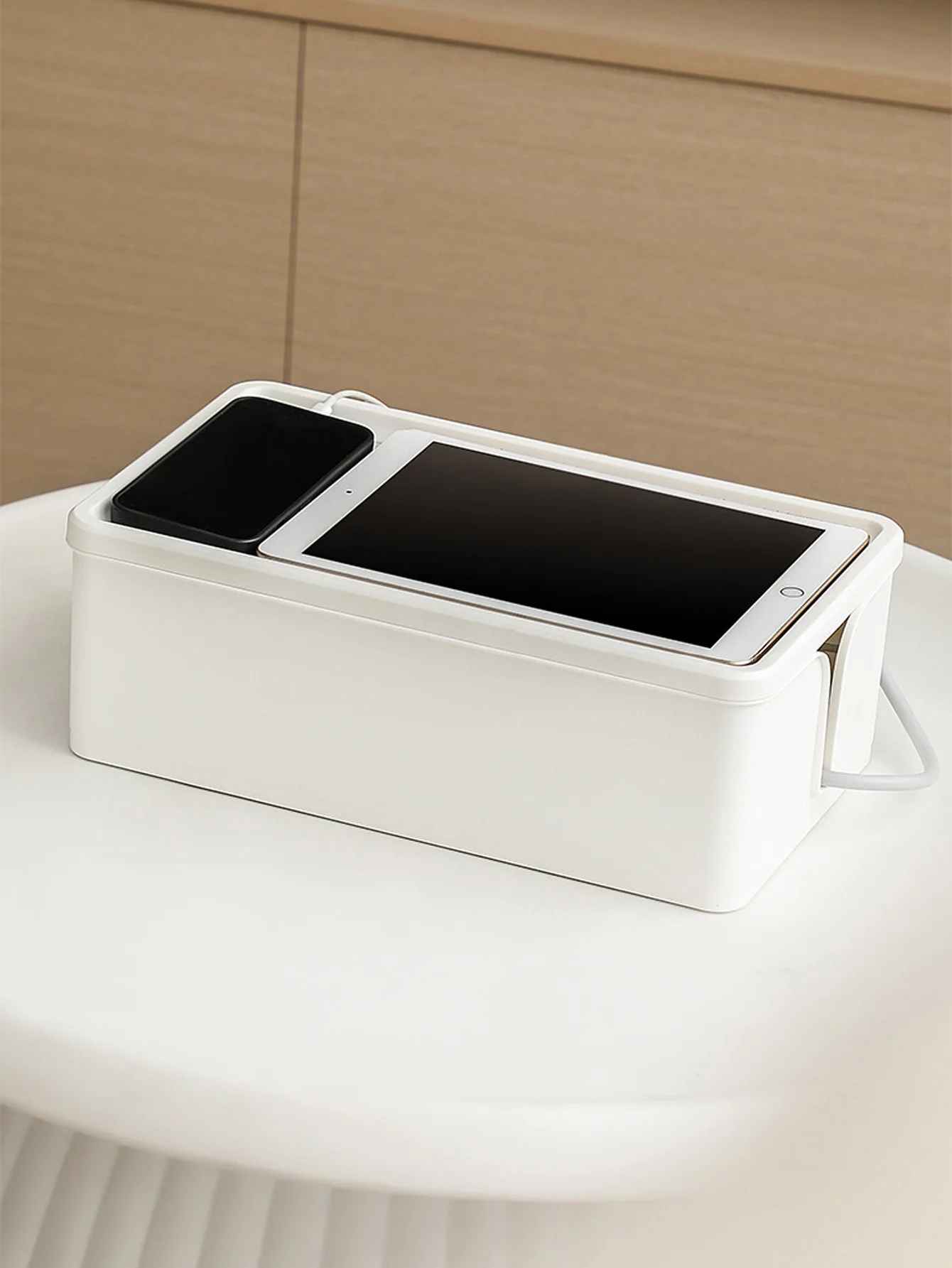 1PC Cable Storage Box Desktop Power Plug Board Storage Box Wireless WiFi Router Bracelet Desktop Data Line Plug Holder Shelf
