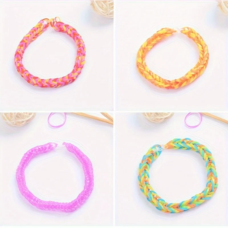 10pcs Colorful Y Knitting Tools DIY Rubber Weaving Tools Loom Band Kit for Friendship Bracelet Necklace Handcraft Accessories