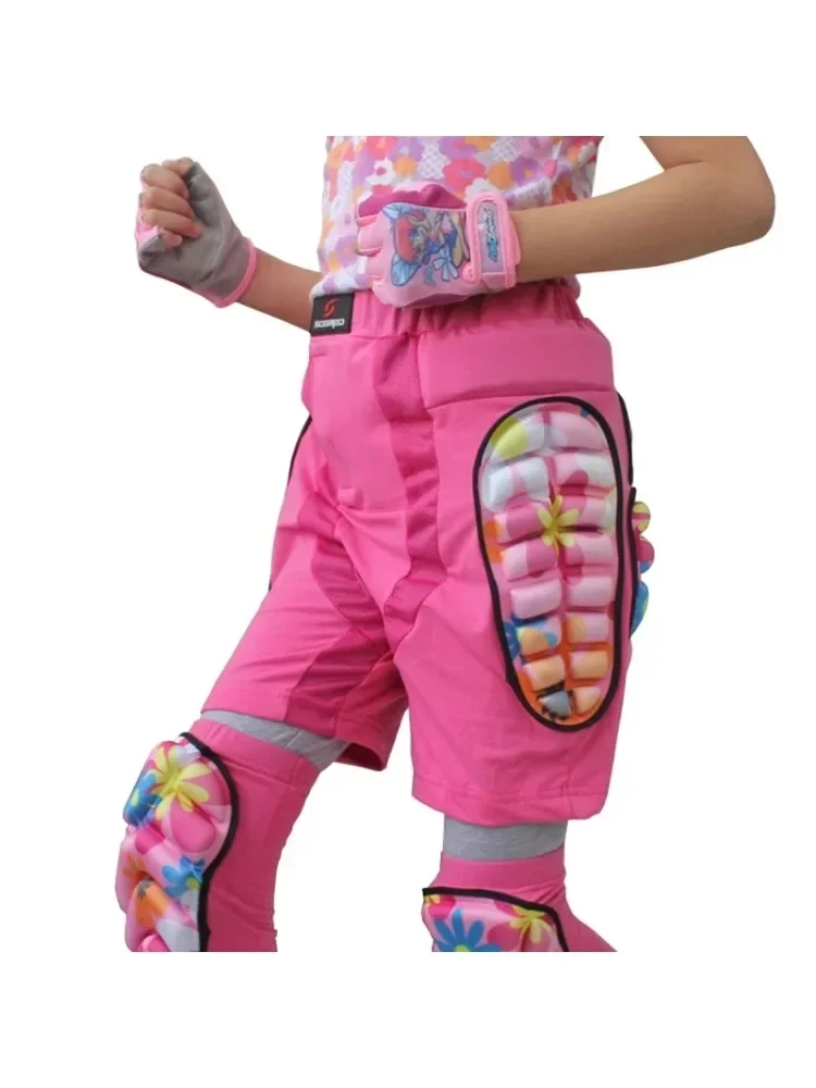 Kids 3D Protective Hip Pad EVA Short Pants Skiing Snowboard Skating Riding Protective Gear Drop Resistance Padded Protector