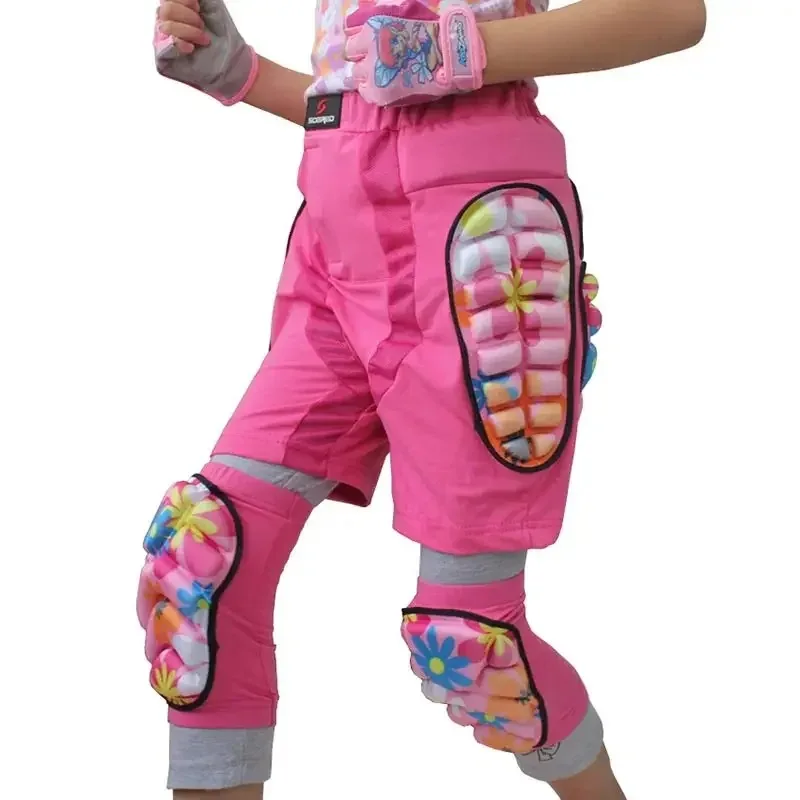 Kids 3D Protective Hip Pad EVA Short Pants Skiing Snowboard Skating Riding Protective Gear Drop Resistance Padded Protector