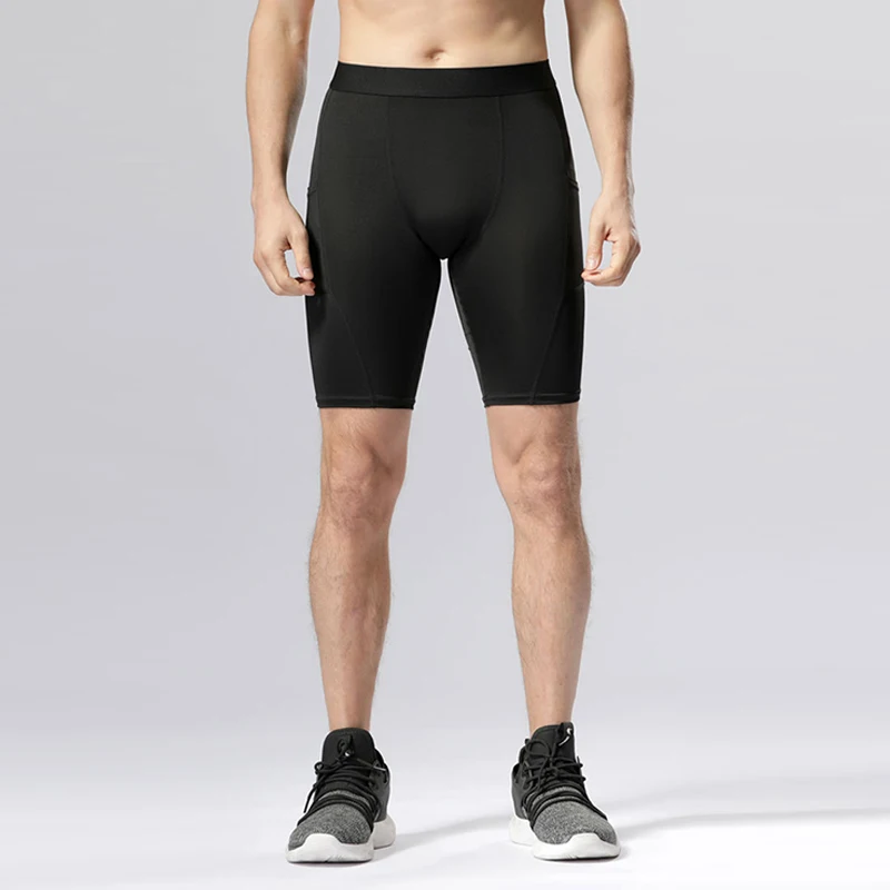 Summer Men Crossfit Shorts Compression Running Gym Shorts Quick Dry Fitness Basketball Shorts Male Training Tights Gym Clothing