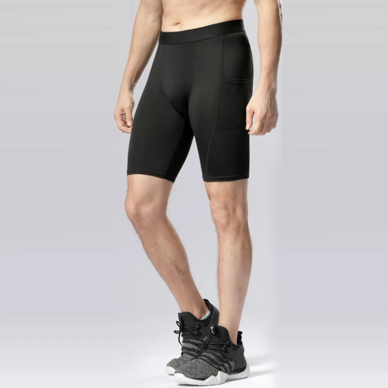 Summer Men Crossfit Shorts Compression Running Gym Shorts Quick Dry Fitness Basketball Shorts Male Training Tights Gym Clothing