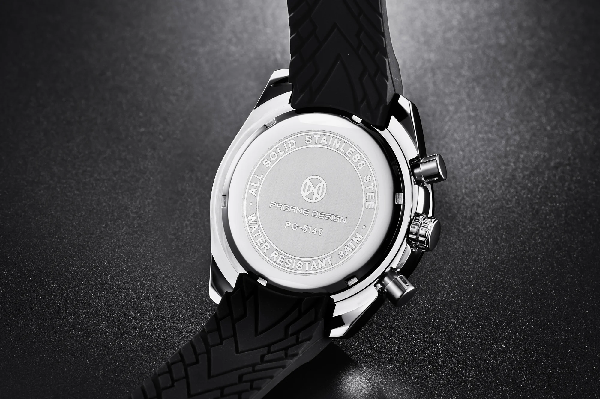 PAGANI DESIGN New 45mm Men Quartz Watch Rubber Belt Men's Luxury Watch Fashion Casual Sports Male Clock Relogio Maasculino