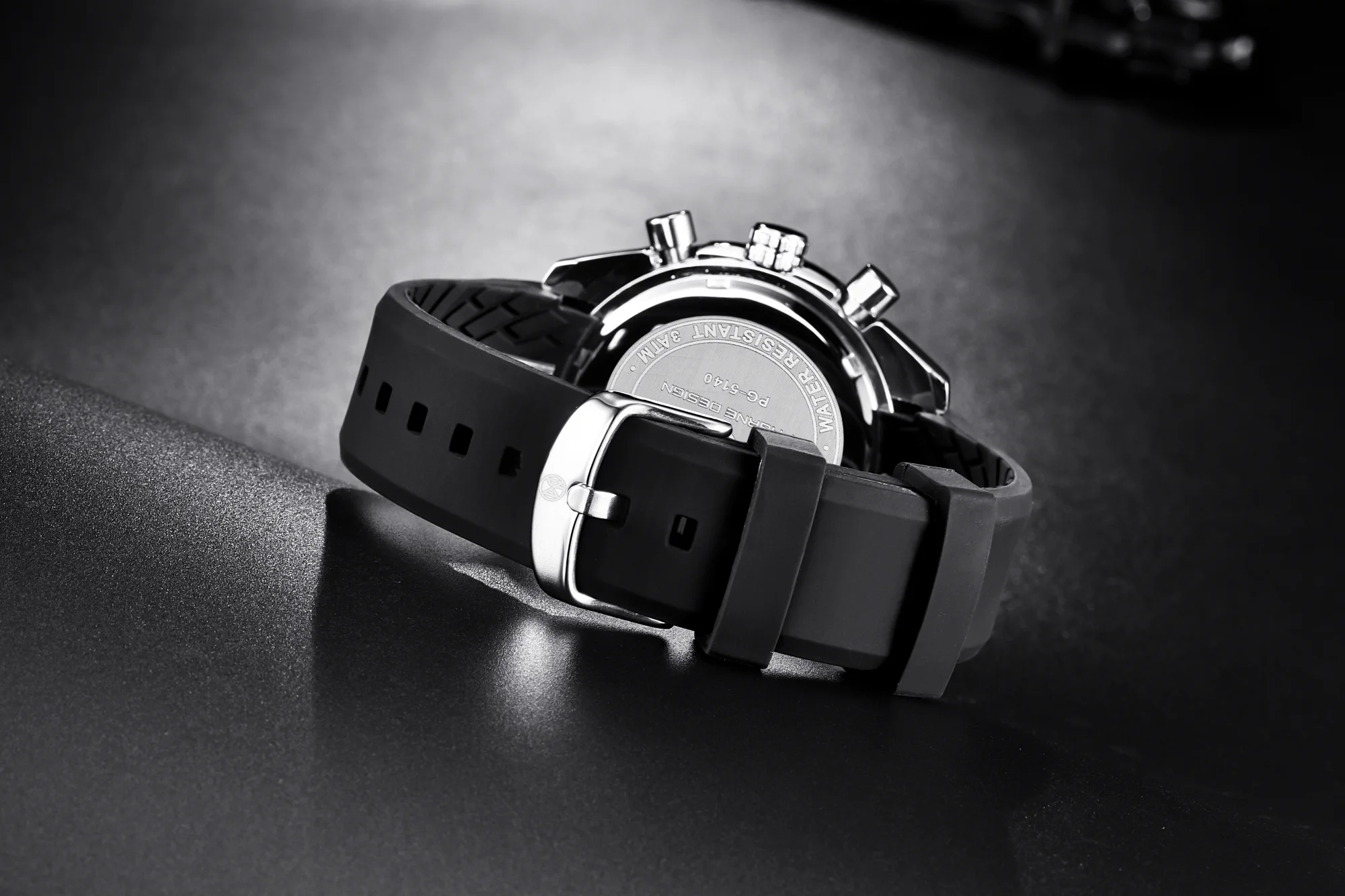 PAGANI DESIGN New 45mm Men Quartz Watch Rubber Belt Men's Luxury Watch Fashion Casual Sports Male Clock Relogio Maasculino