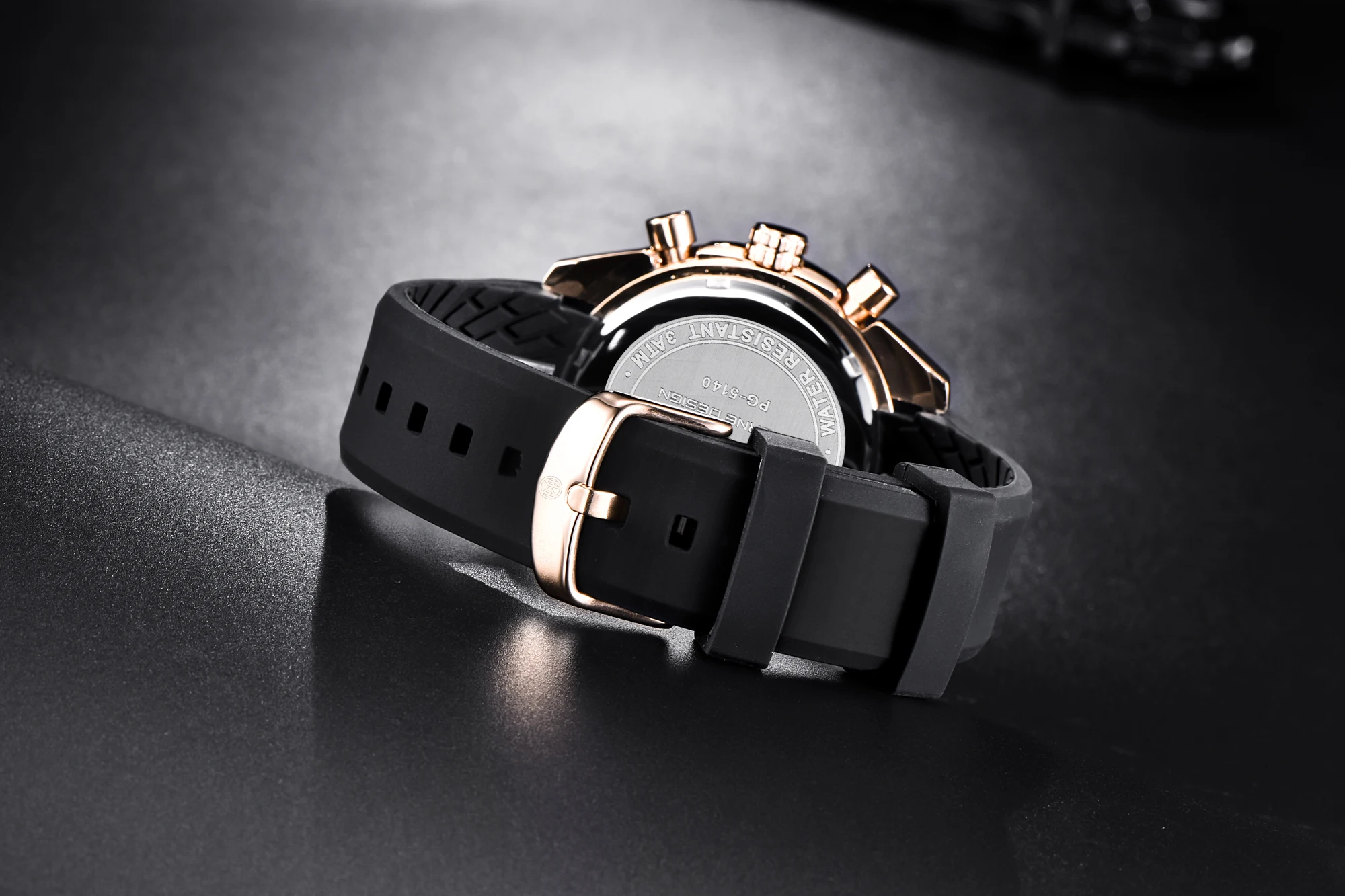 PAGANI DESIGN New 45mm Men Quartz Watch Rubber Belt Men's Luxury Watch Fashion Casual Sports Male Clock Relogio Maasculino