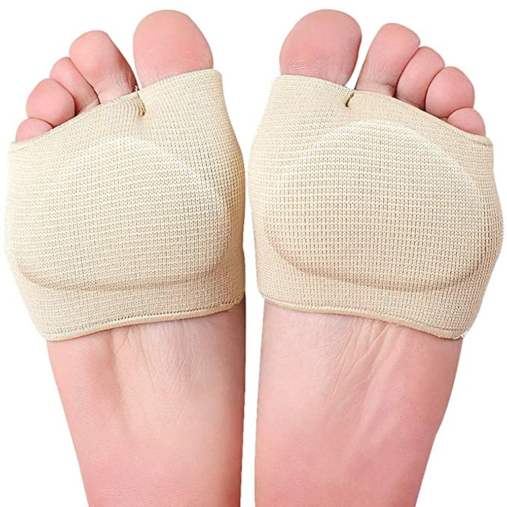 Silicone Gel Insoles for Shoes Metatarsal Forefoot Insert Pad for Women Men Foot Cushion Pads For Hallux Valgus Corrector Socks