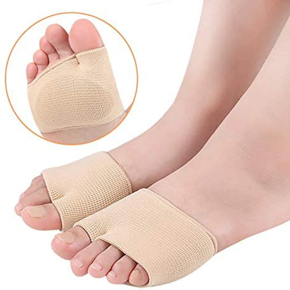 Silicone Gel Insoles for Shoes Metatarsal Forefoot Insert Pad for Women Men Foot Cushion Pads For Hallux Valgus Corrector Socks