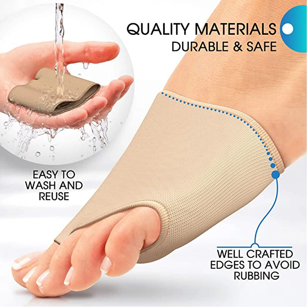 Silicone Gel Insoles for Shoes Metatarsal Forefoot Insert Pad for Women Men Foot Cushion Pads For Hallux Valgus Corrector Socks
